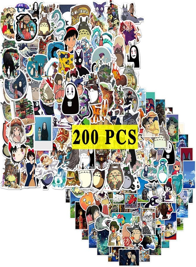 Pounchi Japanese Anime Stickers (200 Pcs) Cute Cartoon PVC Sticker, Gifts for Laptop Water Bottle Skateboard Party Supplies Decorations Teens Kids - Image 1